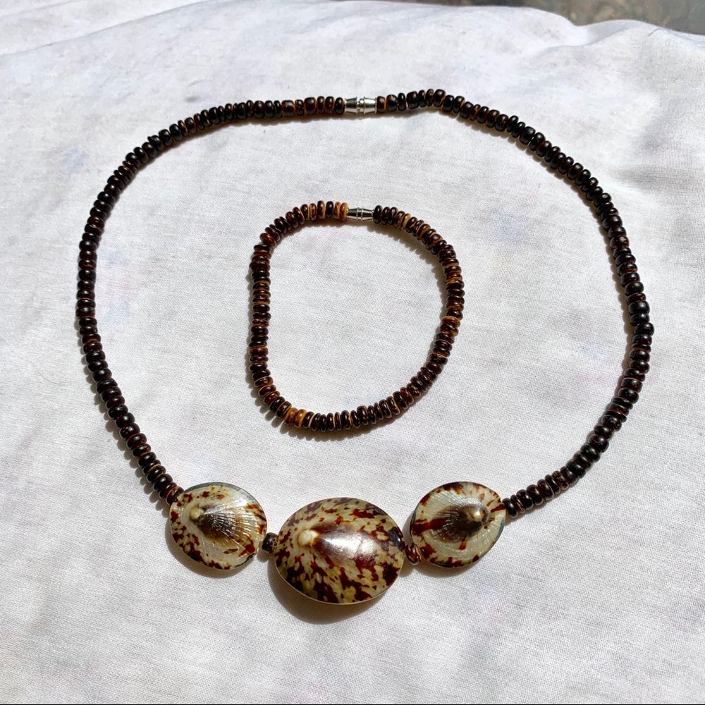 Philippines Shell necklace & Bracelet Set